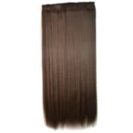 8# One-piece Seamless Five-clip Wig Long Straight Wig Piece - Image 2