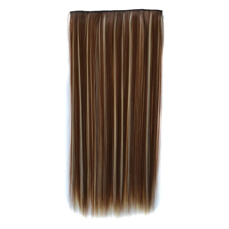 HCB257814_1.webp 12H613# One-piece Seamless Five-clip Wig Long Straight Wig Piece - Image 2