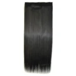 1B# One-piece Seamless Five-clip Wig Long Straight Wig Piece - Image 2