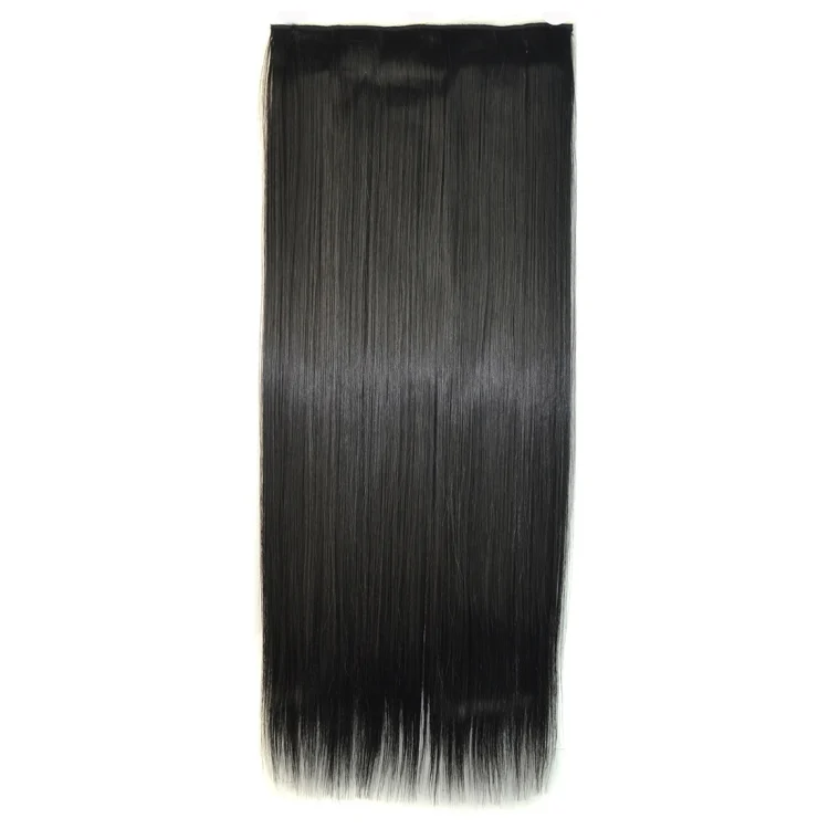HCB25781_1.webp 1B# One-piece Seamless Five-clip Wig Long Straight Wig Piece - Image 2