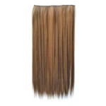27H4# One-piece Seamless Five-clip Wig Long Straight Wig Piece - Image 2