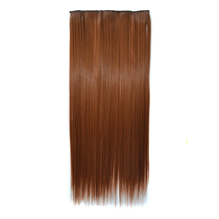 30# One-piece Seamless Five-clip Wig Long Straight Wig Piece