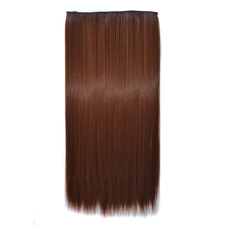 33# One-piece Seamless Five-clip Wig Long Straight Wig Piece