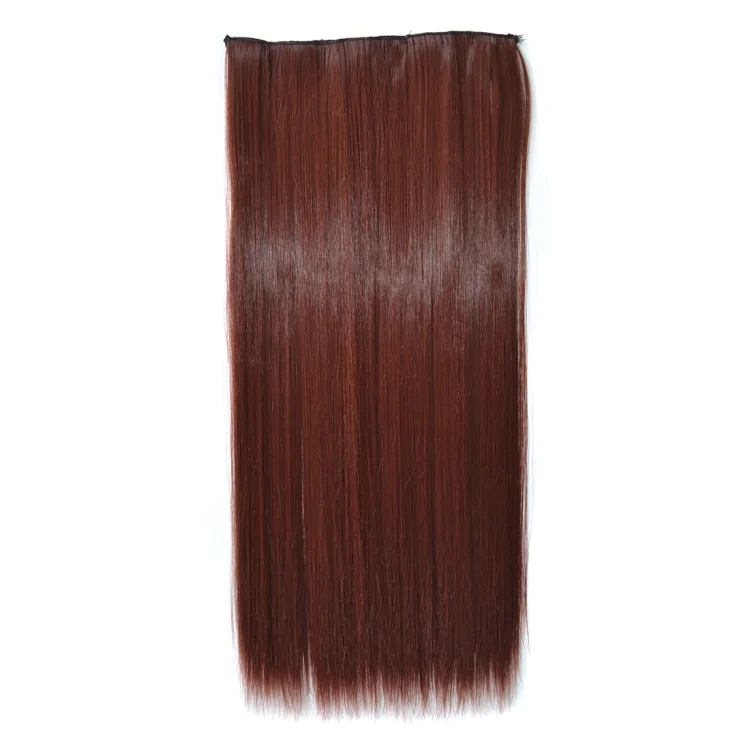 HCB257830_1.webp 33M35# One-piece Seamless Five-clip Wig Long Straight Wig Piece - Image 2