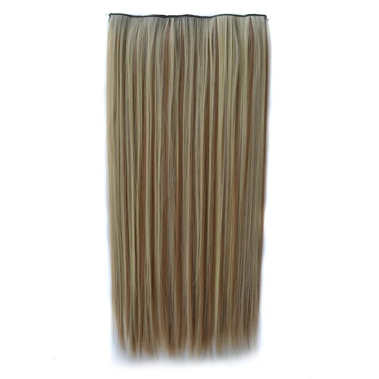 HCB257838.webp 613H16# One-piece Seamless Five-clip Wig Long Straight Wig Piece - Image 1