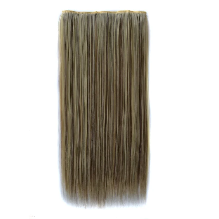 HCB257839.webp 613H18# One-piece Seamless Five-clip Wig Long Straight Wig Piece - Image 1