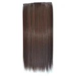 2M30# One-piece Seamless Five-clip Wig Long Straight Wig Piece - Image 2