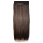 2M33# One-piece Seamless Five-clip Wig Long Straight Wig Piece - Image 2
