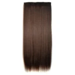 6# One-piece Seamless Five-clip Wig Long Straight Wig Piece - Image 2