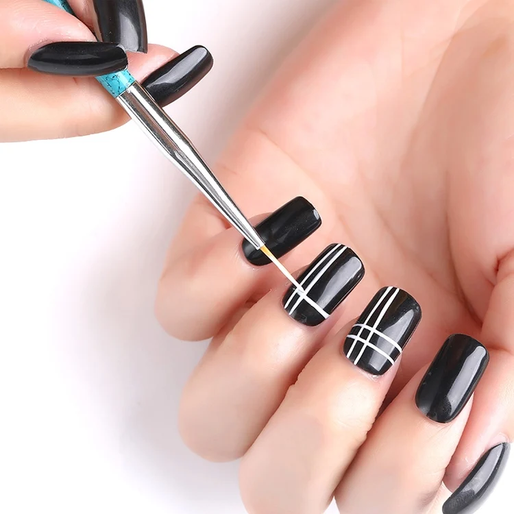 HCB3027_6.webp 3PCS Nail Drawing Pen Dotting Tools Drawing Pen Carved Tool Nail Art Accessories Brushes Nail Pencil Set - Image 7
