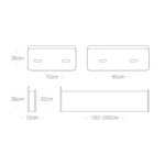 Creative Folding Single Bed, Size: Width: 200x70cm - Image 3