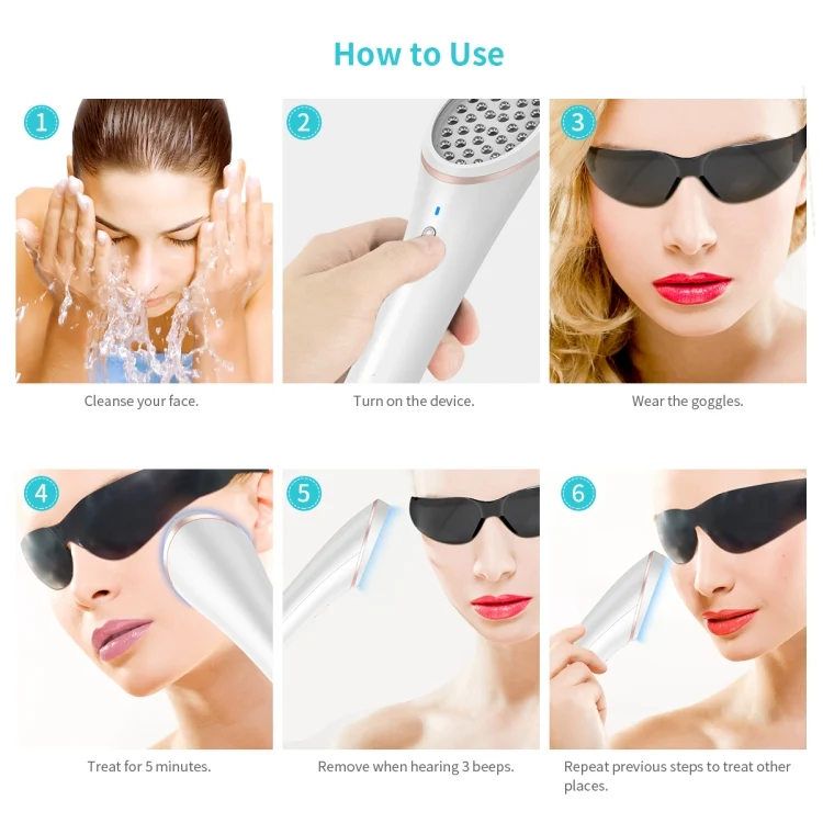HCB8042W_6.webp XPREEN XPRE052 Wireless Rechargeable Light Acne Treatment Device Home Acne Clearing Eraser with Blue Light and Red Light - Image 7