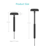 XPREEN XPRE034 Stretchable Handle Stainless Steel Blade Back Shaver Adjustable Back Razor with Lanyard for Men - Image 8
