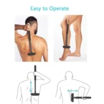 XPREEN XPRE034 Stretchable Handle Stainless Steel Blade Back Shaver Adjustable Back Razor with Lanyard for Men - Image 9