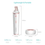 XPREEN XPRE037 Wireless Charging  Multi-function Blackhead Extractor Pore Cleanser with Four Probes & LED Lighting Function - Image 7