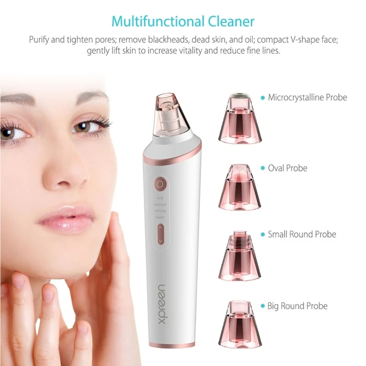 HCB8046W_7.webp XPREEN XPRE037 Wireless Charging  Multi-function Blackhead Extractor Pore Cleanser with Four Probes & LED Lighting Function - Image 8