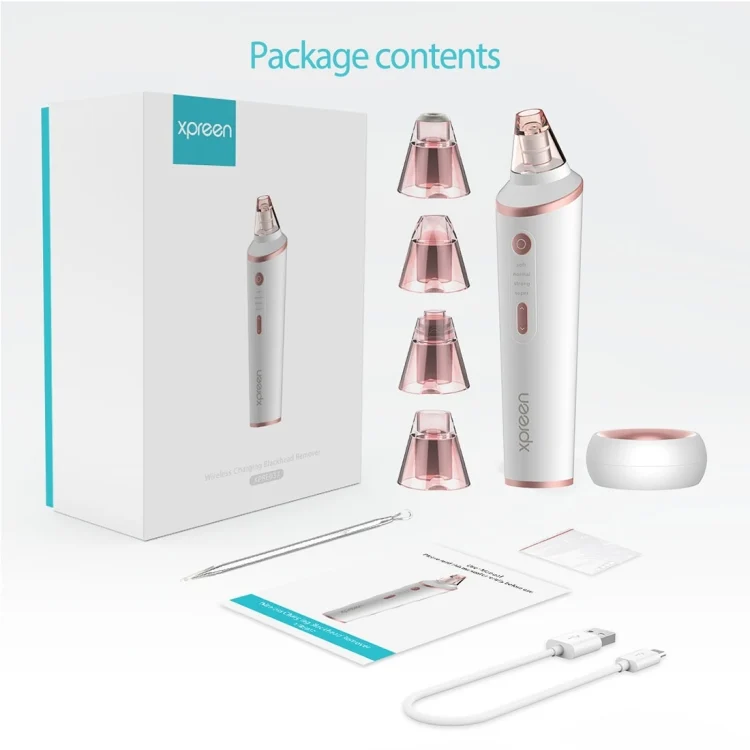 HCB8046W_9.webp XPREEN XPRE037 Wireless Charging  Multi-function Blackhead Extractor Pore Cleanser with Four Probes & LED Lighting Function - Image 10