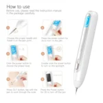 XPREEN XPRE051 Professional Wireless Rechargeable Mole Freckle Dark Spots Tattoo Wart Removal Pen Skin Tag Spot Eraser Pro Beauty Sweep Spot Pen Kit With LED Screen & Spotlight - Image 5