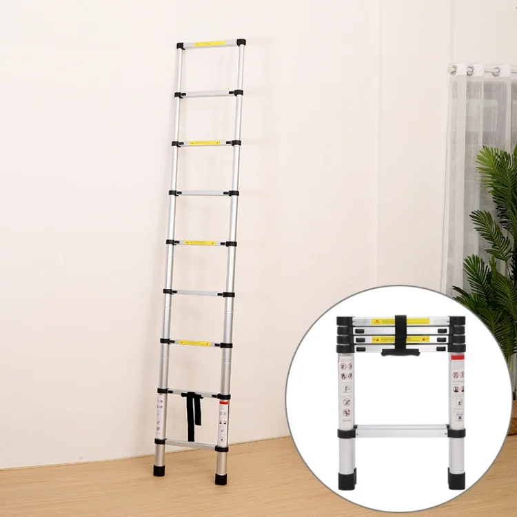 Multifunctional Thickened Aluminum Alloy Single-sided Telescopic Ladder, Size: 1.4m