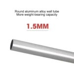 Multifunctional Thickened Aluminum Alloy Single-sided Telescopic Ladder, Size: 2.6m - Image 6