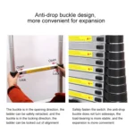 Multifunctional Thickened Aluminum Alloy Single-sided Telescopic Ladder, Size: 2.6m - Image 7