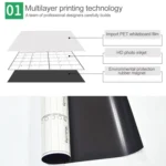 Magnetic Monthly Planner Refrigerator Magnet PET Magnetic Soft Whiteboard, Size: 29.7cm x 42cm - Image 3