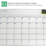 Magnetic Monthly Planner Refrigerator Magnet PET Magnetic Soft Whiteboard, Size: 29.7cm x 42cm - Image 4