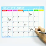 Magnetic Monthly Planner Refrigerator Magnet PET Magnetic Soft Whiteboard, Size: 29.7cm x 42cm - Image 7