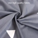 Students Dormitory Blackout Cloth Zipper Mosquito Net for 90cm Width Lower Berth (Plaid) - Image 3