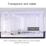 Student Dormitory Square Ceiling Zipper Mosquito Net Encryption Zipper Single Door Defence Mosquito for Lower Berth - Image 4