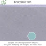 Student Dormitory Square Ceiling Zipper Mosquito Net Encryption Zipper Single Door Defence Mosquito for Lower Berth - Image 5