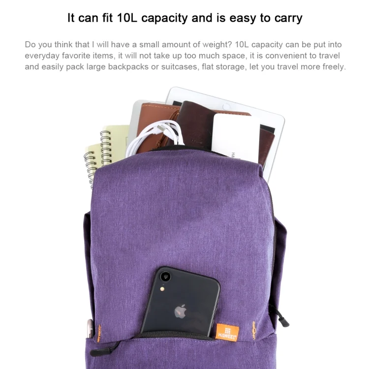 HWL2190P_6.webp HAWEEL 10L Backpack Colorful Unisex Leisure Sports Chest Pack Travel Bags, Support Anti-theft / Waterproof Function - Image 8