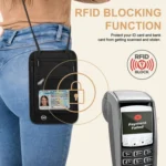 HAWEEL Neck Passport Wallet Bag Document Organizer Credit Cards Case Bag - Image 7