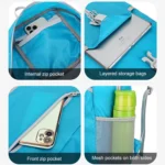 HAWEEL Hiking Portable Foldable Backpack Large Capacity Shoulders Bag - Image 4
