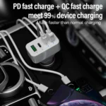 WLX-K26 40W Dual PD + Dual QC Multi-function Car Charger - Image 6