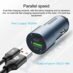 MOMAX UC15 38W PD + QC3.0 Dual Ports Car Charger - Image 3