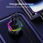 REMAX RCC330 Earl Series 3 in 1 Car 66W PD Fast Charger with Indicator Light - Image 3