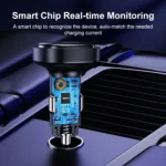 REMAX RCC330 Earl Series 3 in 1 Car 66W PD Fast Charger with Indicator Light - Image 4