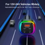 REMAX RCC330 Earl Series 3 in 1 Car 66W PD Fast Charger with Indicator Light - Image 6