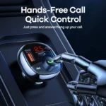 REMAX RCC331 Rodi Series 3 in 1 Car 64.5W PD Fast Charger Support FM / TF Card / Bluetooth Hands-free Calling - Image 3