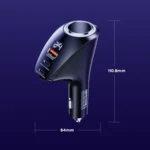 REMAX RCC339 Warriors Series 3 in 1 Car Digital Cigarette Lighter 88.5W PD Fast Charger - Image 2