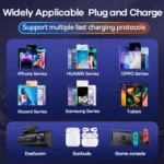 REMAX RCC339 Warriors Series 3 in 1 Car Digital Cigarette Lighter 88.5W PD Fast Charger - Image 4