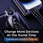 REMAX RCC339 Warriors Series 3 in 1 Car Digital Cigarette Lighter 88.5W PD Fast Charger - Image 5