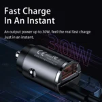 REMAX RCC350 Tanya Pro Max Series 2 in 1 Car 45W PD Fast Charger - Image 3