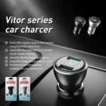 REMAX RCC106 Vitor Series 3.4A Dual USB Interface Car Charger with Digital Display - Image 3