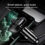 USAMS US-CC115 C21 Dual USB 3.4A Digital Display Wireless FM Car Charger - Image 12