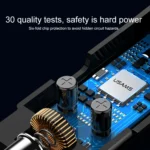 USAMS US-CC115 C21 Dual USB 3.4A Digital Display Wireless FM Car Charger - Image 14
