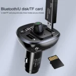 USAMS US-CC115 C21 Dual USB 3.4A Digital Display Wireless FM Car Charger - Image 6