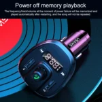 USAMS US-CC115 C21 Dual USB 3.4A Digital Display Wireless FM Car Charger - Image 10