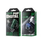 WK WP-C44 Pop Digital Series Ciahung 3-in-1 Cabled 33W Dual-USB Fast Car Charger - Image 3